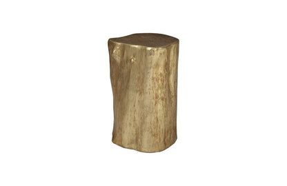 Phillips Collection - Log Stool, Gold Leaf, SM - PH55915 veiw 2