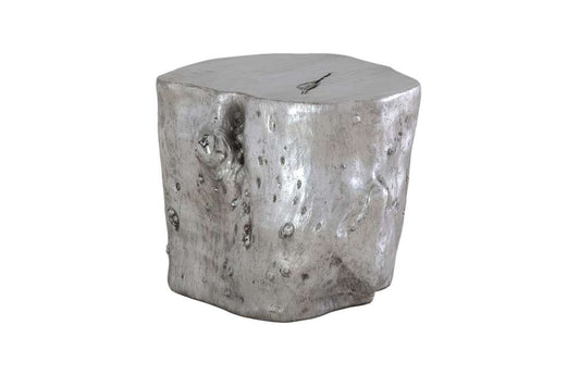 Phillips Collection - Log Stool, Silver Leaf, LG - PH56279 veiw 1