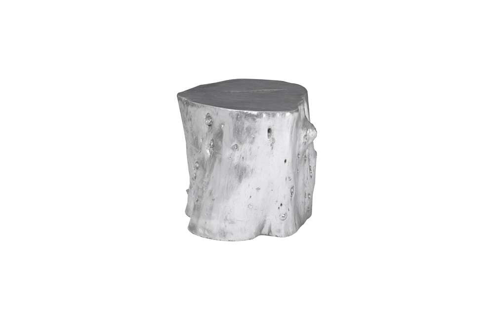 Phillips Collection - Log Stool, Silver Leaf, LG - PH56279 veiw 2