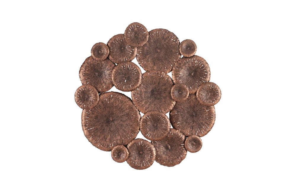 Phillips Collection - Lotus Collage, Round, Copper/Black - TH100853 view 1