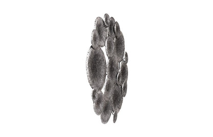 Phillips Collection - Lotus Collage, Round, Metal, Silver/Black - TH100852 view 2