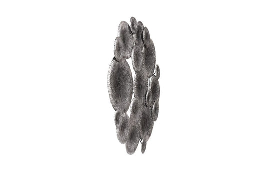 Phillips Collection - Lotus Collage, Round, Metal, Silver/Black - TH100852 view 2