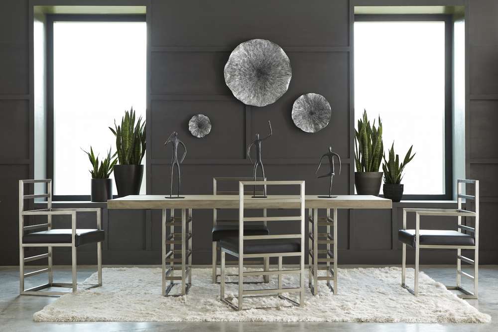 Phillips Collection - Lotus Wall Art, Silver/Black, SM - TH96159 veiw 4