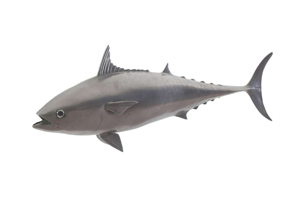 Phillips Collection - Mackerel Fish Wall Sculpture, Resin, Polished Aluminum Finish - PH64550 veiw 1
