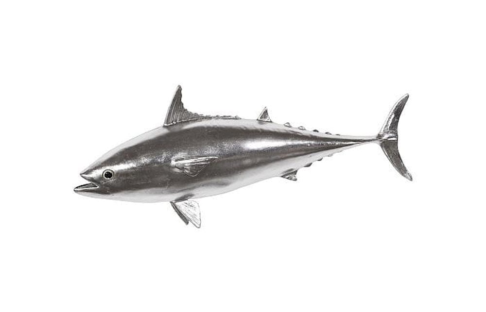Phillips Collection - Mackerel Fish Wall Sculpture, Resin, Silver Leaf - PH64549 view 1