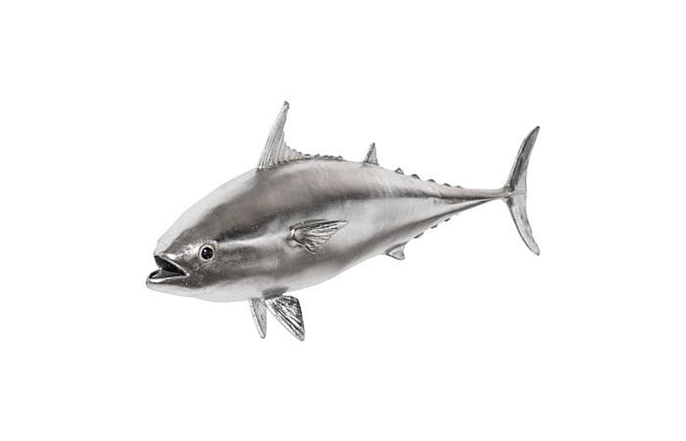 Phillips Collection - Mackerel Fish Wall Sculpture, Resin, Silver Leaf - PH64549 view 3