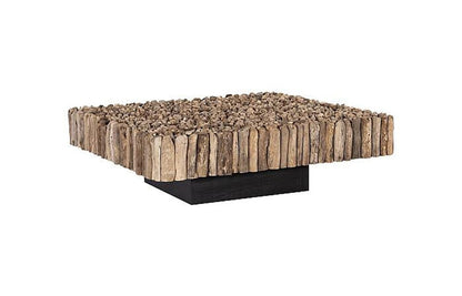 Phillips Collection - Manhattan Coffee Table, Square, with Glass - PH64007 view 3