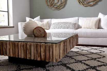 Phillips Collection - Manhattan Coffee Table, Square, with Glass - PH64007 view 7