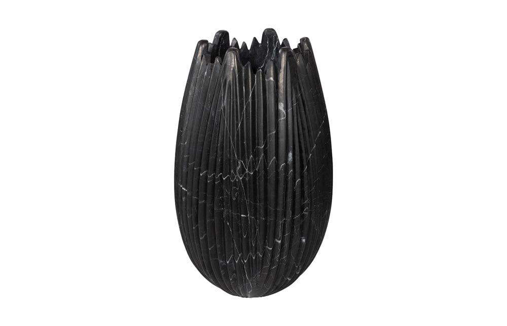 Phillips Collection - Marble Cocoon Vase, Black, Large - MX118484 view 1