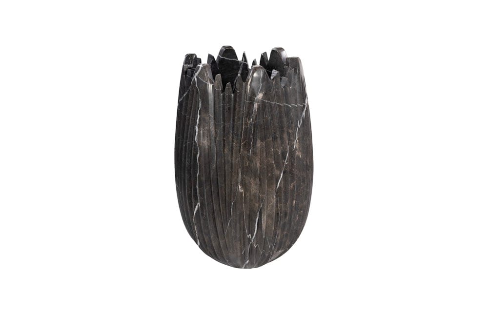 Phillips Collection - Marble Cocoon Vase, Black, Small - MX118486 view 1