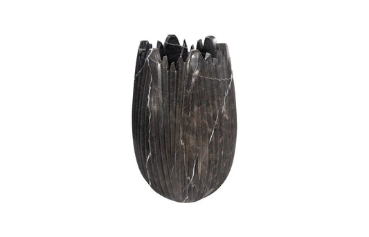 Phillips Collection - Marble Cocoon Vase, Black, Small - MX118486 view 1