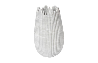 Phillips Collection - Marble Cocoon Vase, White, Large - MX118483 view 1