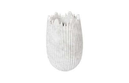 Phillips Collection - Marble Cocoon Vase, White, Small - MX118485 view 1