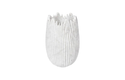 Phillips Collection - Marble Cocoon Vase, White, Small - MX118485 view 2