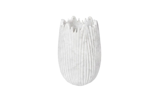 Phillips Collection - Marble Cocoon Vase, White, Small - MX118485 view 2