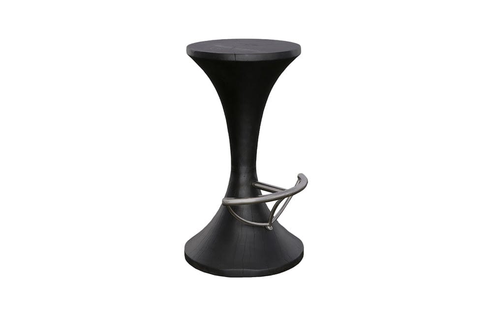 Phillips Collection - Marley Bar Stool, Burnt, Stainless Steel Foot Rest - TH74076 view 1