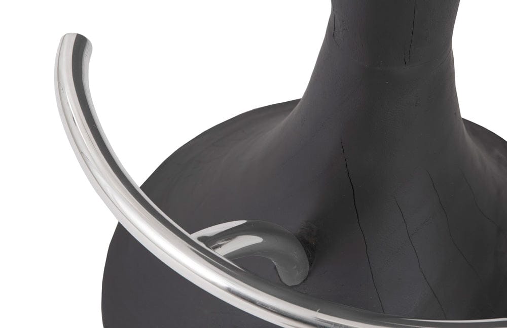 Phillips Collection - Marley Bar Stool, Burnt, Stainless Steel Foot Rest - TH74076 view 4