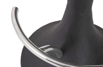 Phillips Collection - Marley Bar Stool, Burnt, Stainless Steel Foot Rest - TH74076 view 4