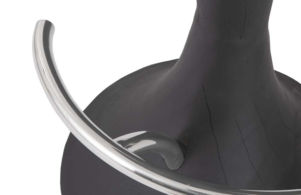 Phillips Collection - Marley Bar Stool, Burnt, Stainless Steel Foot Rest - TH74076 veiw 4