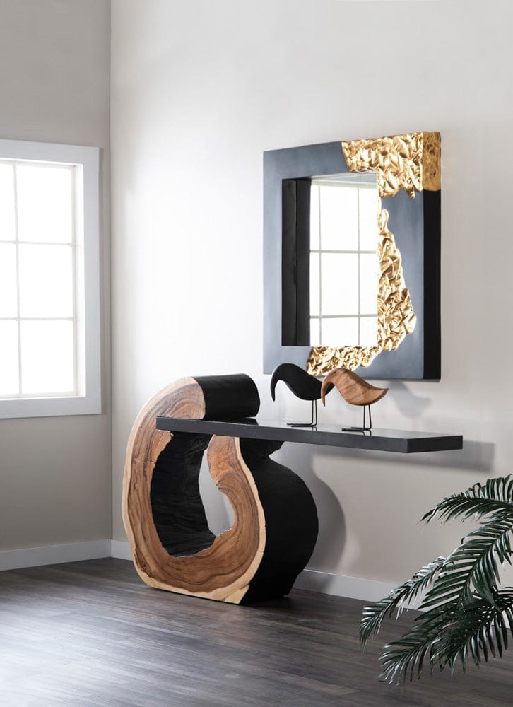 Phillips Collection - Mercury Mirror, Square, Black, Gold Leaf - PH100843 view 4