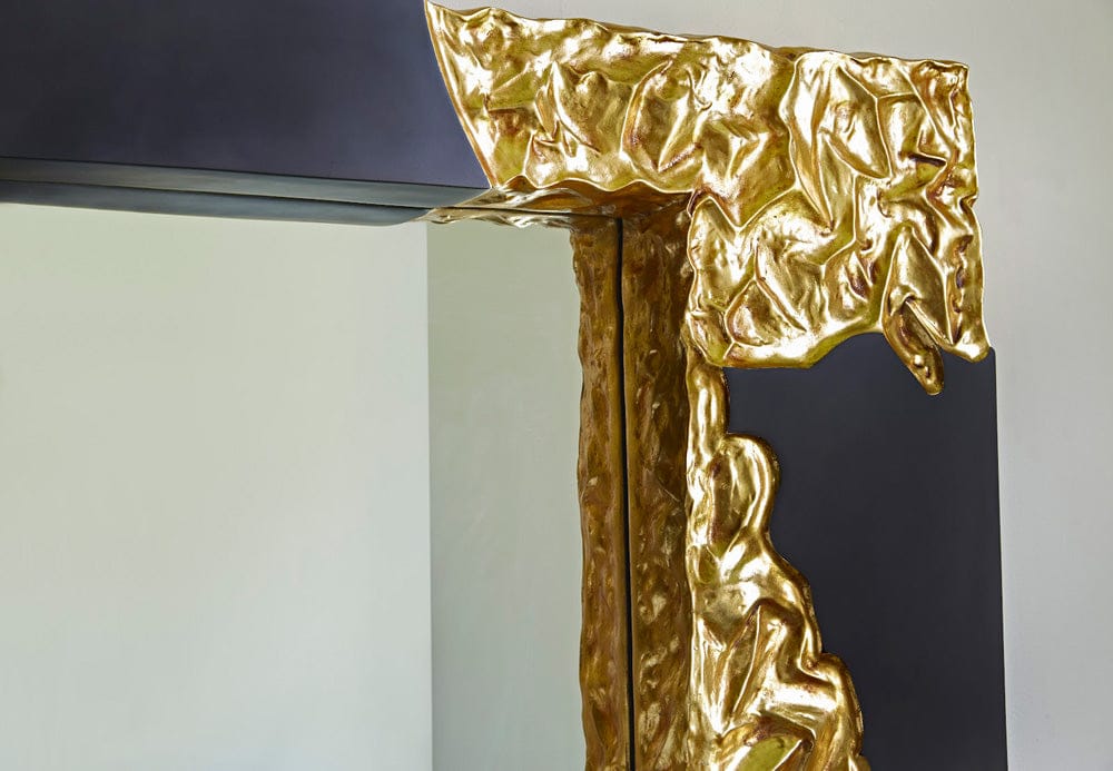Phillips Collection - Mercury Mirror, Square, Black, Gold Leaf - PH100843 view 5