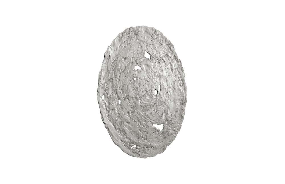 Phillips Collection - Molten Wall Disc, Medium, Silver Leaf - PH83139 veiw 2