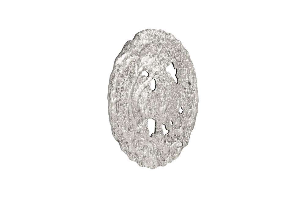 Phillips Collection - Molten Wall Disc, Small, Silver Leaf - PH83687 veiw 2