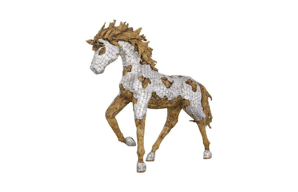 Phillips Collection - Mustang Horse Armored Sculpture, Galloping - ID113410 veiw 1