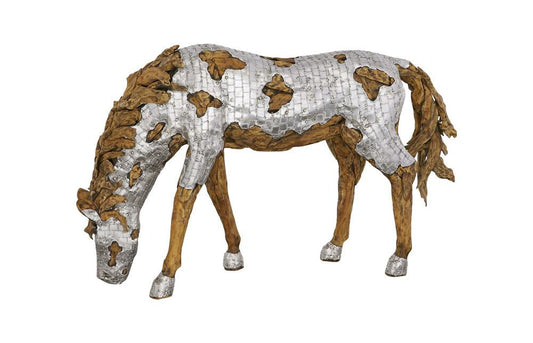 Phillips Collection - Mustang Horse Armored Sculpture, Grazing - ID113409 veiw 1