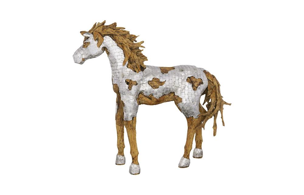 Phillips Collection - Mustang Horse Armored Sculpture, Walking - ID113407 veiw 1