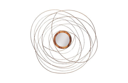 Phillips Collection - Nest Mirror, Chamcha Wood/Wire, Copper, LG - TH99488 view 1