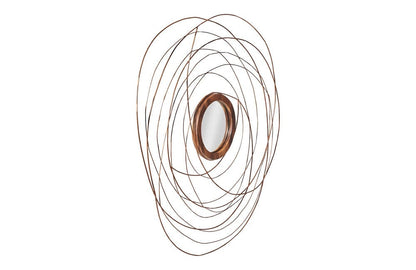 Phillips Collection - Nest Mirror, Chamcha Wood/Wire, Copper, LG - TH99488 view 2