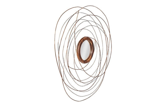 Phillips Collection - Nest Mirror, Chamcha Wood/Wire, Copper, LG - TH99488 view 2