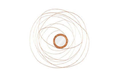 Phillips Collection - Nest Mirror, Chamcha Wood/Wire, Copper, SM - TH99487 view 1