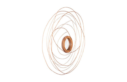 Phillips Collection - Nest Mirror, Chamcha Wood/Wire, Copper, SM - TH99487 view 2