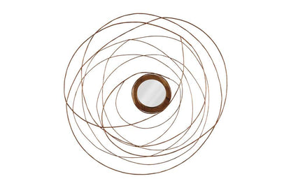 Phillips Collection - Nest Mirror, Chamcha Wood/Wire, Copper, SM - TH99487 veiw 1