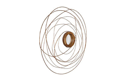 Phillips Collection - Nest Mirror, Chamcha Wood/Wire, Copper, SM - TH99487 veiw 2