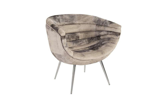 Phillips Collection - Nouveau Club Chair, Mist Gray, Stainless Steel Legs - PH84170 veiw 1