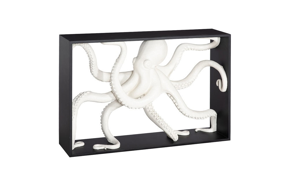 Phillips Collection - Octo Framed Console Table, Wood Frame, White - PH115679 veiw 1