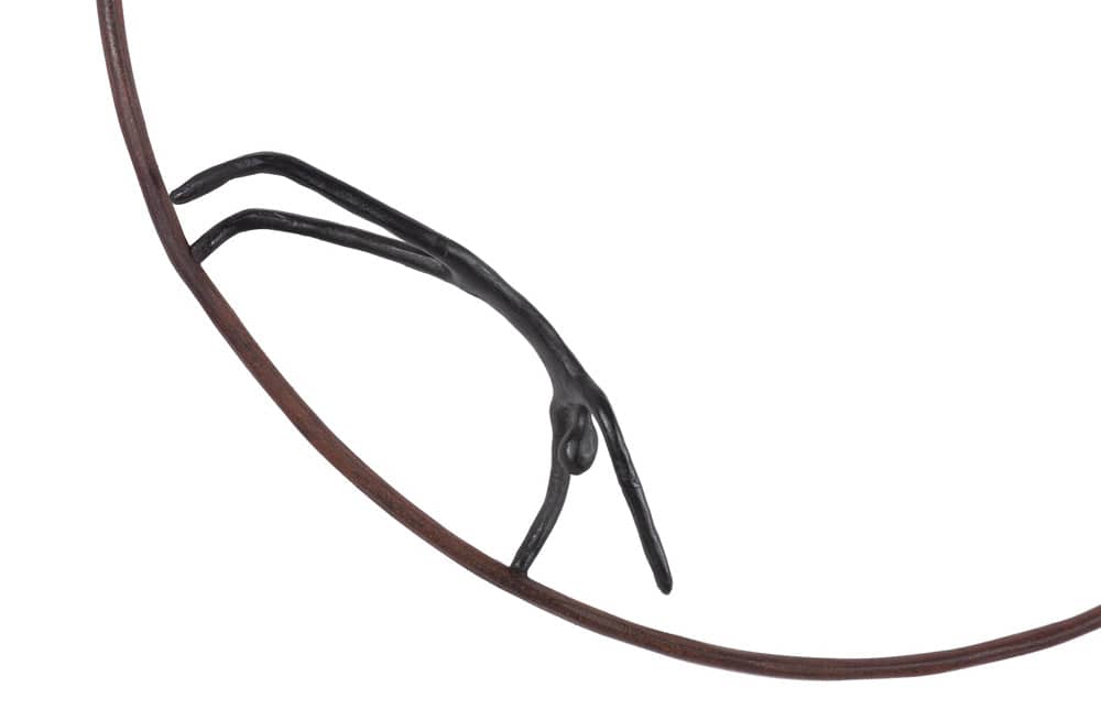 Phillips Collection - Olympic Figure in Iron Ring, Black, Rust, Style A - TH99501 view 3