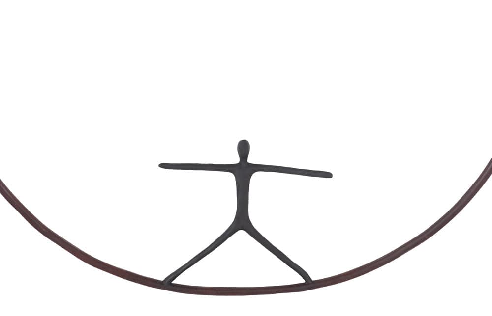 Phillips Collection - Olympic Figure in Iron Ring, Black, Rust, Style B - TH99502 view 3