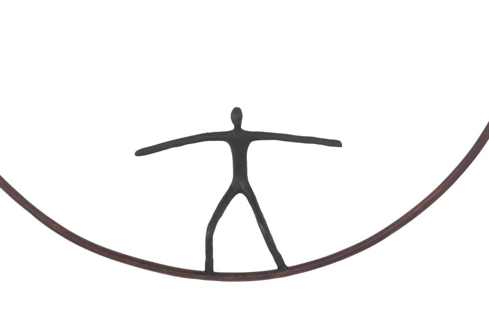 Phillips Collection - Olympic Figure in Iron Ring, Black, Rust, Style C - TH99503 view 3