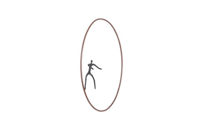 Phillips Collection - Olympic Figure in Iron Ring, Black, Rust, Style D - TH99504 view 2