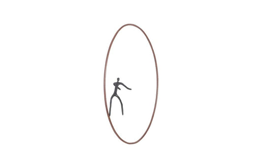 Phillips Collection - Olympic Figure in Iron Ring, Black, Rust, Style D - TH99504 view 2