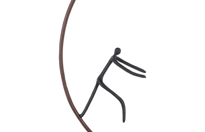 Phillips Collection - Olympic Figure in Iron Ring, Black, Rust, Style D - TH99504 view 3