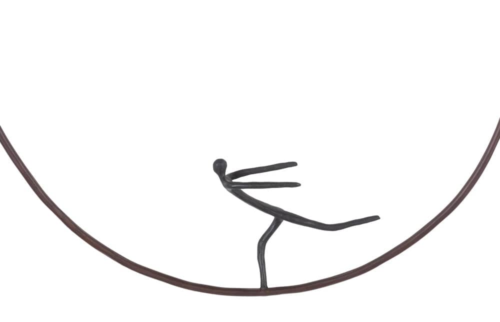 Phillips Collection - Olympic Figure in Iron Ring, Black, Rust, Style E - TH99505 view 3