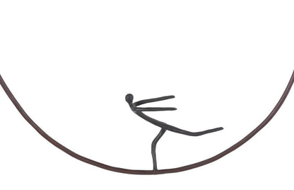 Phillips Collection - Olympic Figure in Iron Ring, Black, Rust, Style E - TH99505 view 3
