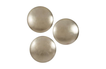 Phillips Collection - Orb Wall Tiles, Set of 3, Platinum Leaf - PH62438 veiw 1