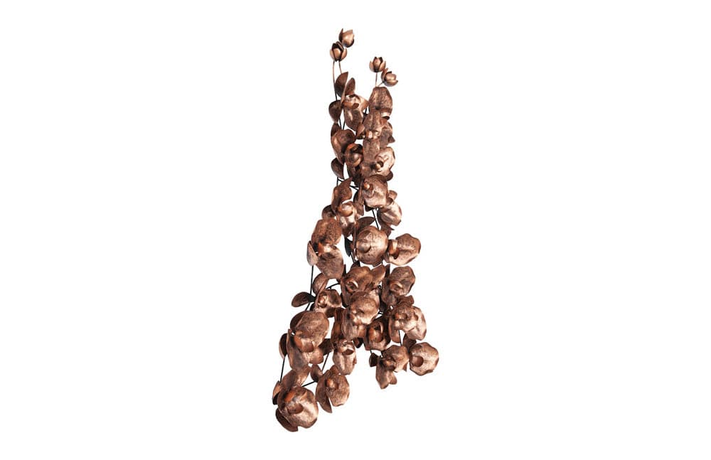 Phillips Collection - Orchid Dress Wall Art, Metal, Copper/Black - TH100862 view 2