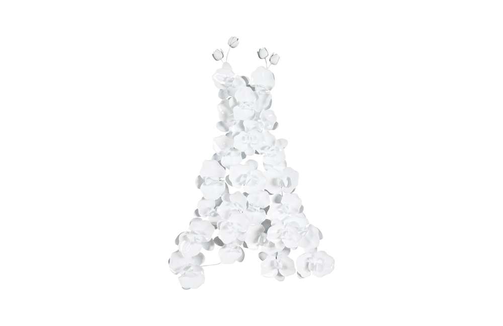 Phillips Collection - Orchid Dress Wall Art, Metal, White - TH100861 veiw 1